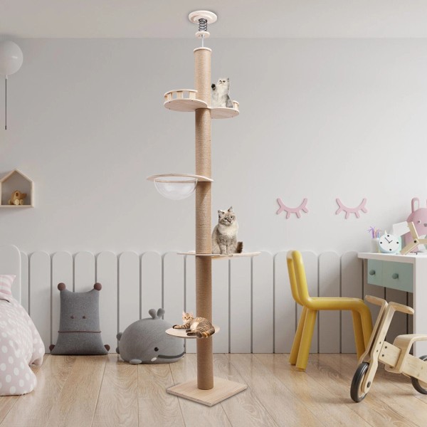 Unbranded Cat Tree Climbing Floor-to-ceili
