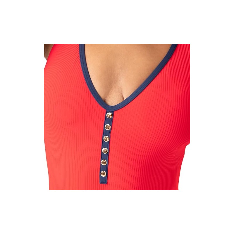 Nautica Women's One Piece Swimsuit – Slimming Tummy Control Bathing