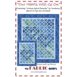 Our Hearts Will Go On Quilt Pattern by The Fabric Addict