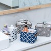 LessMo 4 Pack Storage Baskets, Collapsible Mini Storage Boxes, Canvas