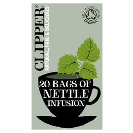 Clipper Organic Nettle Tea Bags | 120 Stinging Nettle Infusion Teabag Sachets (6x Boxes of 20) | Bulk Buy, Home & Catering | Caffeine-Free Herbal Tea | Natural, Unbleached, Plant-Based & Biodegradable