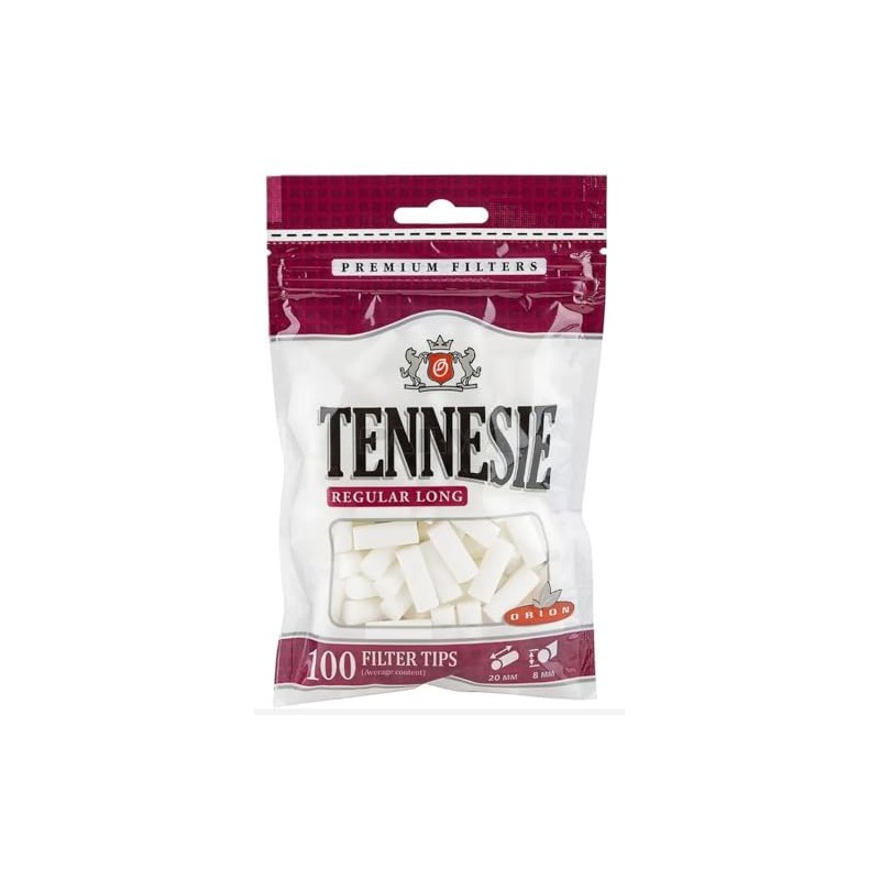 Tennesie Regular 8mm Long Premium filters x 100