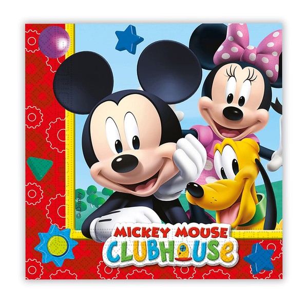 Procos 81510 - Papier-Servietten Playful Mickey, FSC® Mix, 20 Stück,
