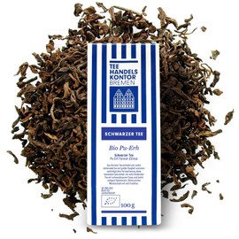 TEE HANDELSKONTOR BREMEN Loose Black Tea Organic Pu-Erh | Black Tea Yunnan 100g Loose | From the Best Tea Gardens from China - Yunn