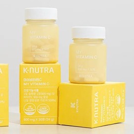 K- Nutra 케이뉴트라 마이 비타민C 500mg 고함량 영국산DSM24g(800mg 30정)2통 K-NEUTRA My Vitamin C 500mg High Potency UK DSM 24g (800mg 30 tablets) 2 bottles