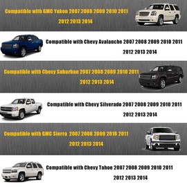 GXARTS Driver or Passenger Side Bottom Replacement Leather Seat Cover Black Compatible with Chevy Avalanche Silverado Suburban Tahoe GMC Sierra Yukon 2007 2008 2009 2010 2012 2013 2014