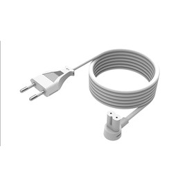 Flexson 5m Power Cable for Sonos ERA 100 and 300, RAY, ARC, SUB (GEN 3), SUB-Mini, AMP, Beam, Play Base, PLAY5 (GEN 2) - White (EU)