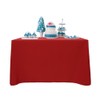 TRLYC Polyester Tablecloth - 72X72 Red Square Tablecloth Overlay 100%