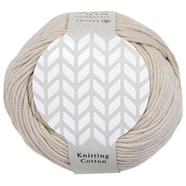 Yokota DARUMA 3100 Knitting Cotton Craft Medium Thick Col.2 Beige Series 1.8 oz (50 g) Approx. 394.4 ft (100 m)