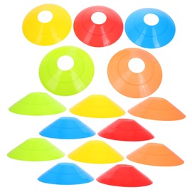 Mipcase 25pcs Football Training Cones Set Lightweight Plastic Agility Markers Bright Colors for Soccer Basketball Running Drills Indoor and Outdoor Sports Practice