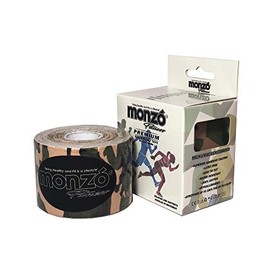 MONZO, Cinta Kinesiológica, Kinesio Tape, Black Series, Kinesio (CAMUFLAJE)