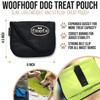 Woofhoof Dog Treat Pouch, Black Training Treat Pouch - Clip
