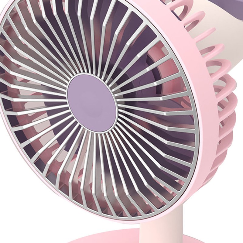 Desk Fan 3 Speed USB Charging Simple 1200mAh Quiet Portable