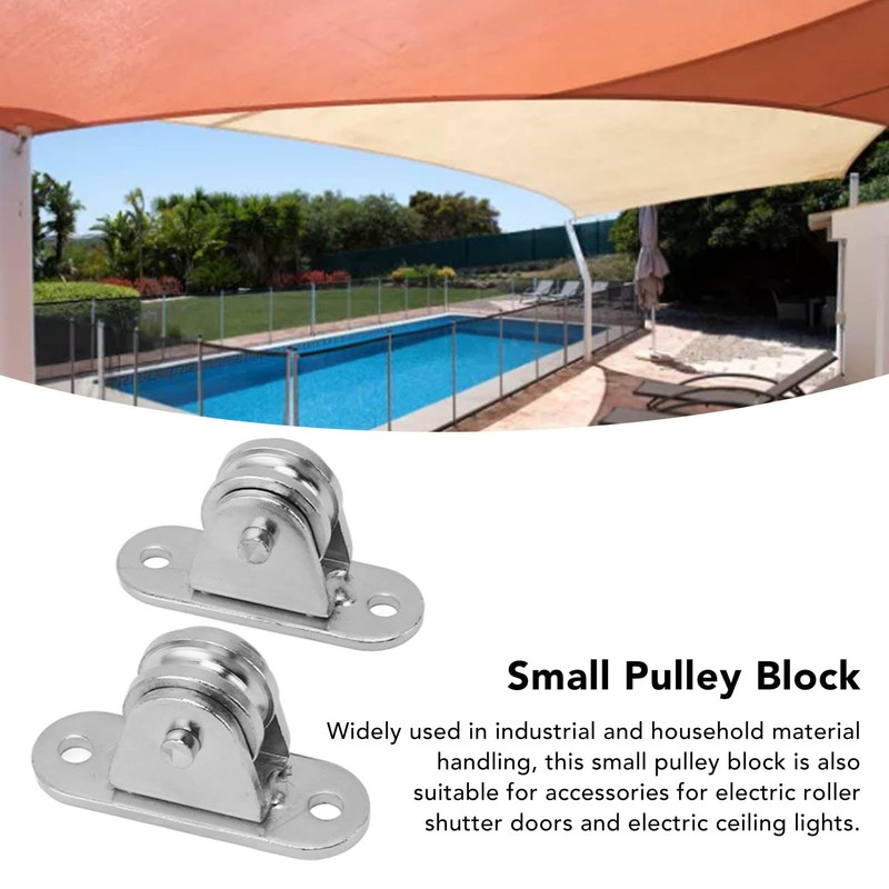 Small Pulley Made of Stainless Steel, Silent, Wall Mounting, Fixed