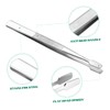 Vaguelly 10Pcs Stainless Steel Tweezers for Stamps Eyelash and Jewelry