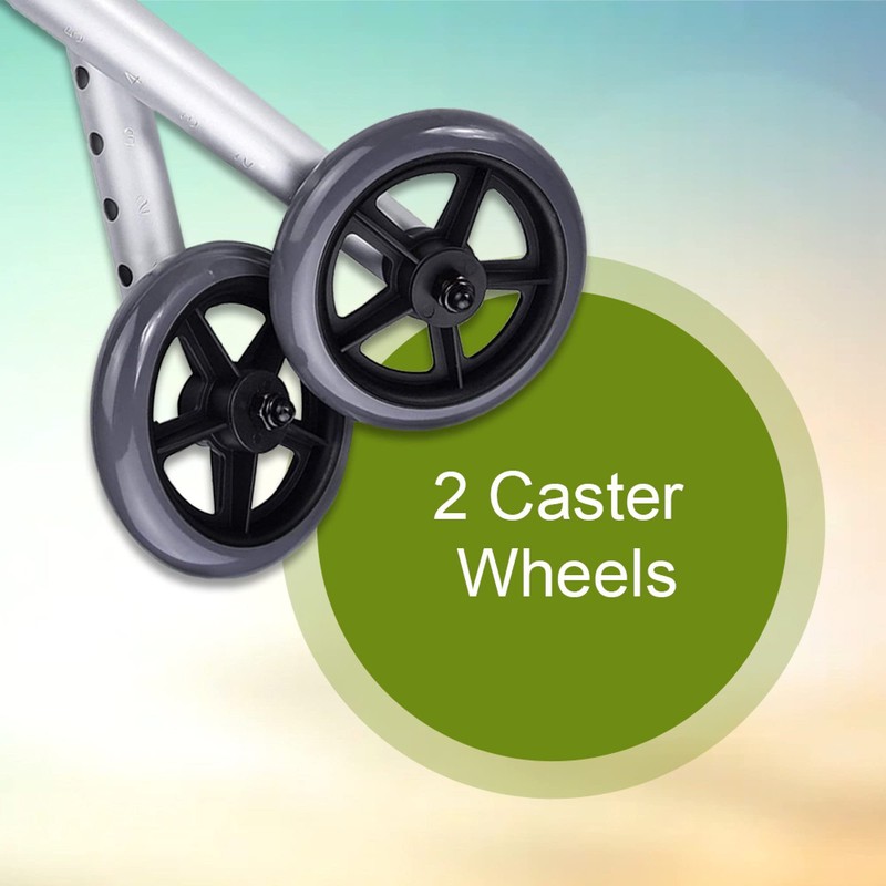 McKesson Universal Walker Wheels, Adjustable, 5 in Caster Wheels, 1