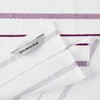 KitchenAid Albany Kitchen Towel 4-Pack Set, Boysenberry Purple/White, 16"x26"