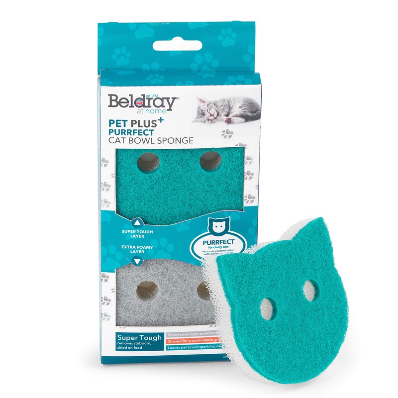 Beldray LA075710EU7 Plus Cat Pet Bowl Sponges | Super Tough