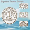IELCJJ 1 Year Triplate Sobriety Coin - Sobriety Chip -