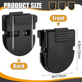 50 Pcs Fabric Panel Cubicle Clips Office Wall Clips Cubicle Accessories Partition Panel Hooks for Notes, Memos, Photos, 40-Sheet Capacity Standard Size Partition Accessories