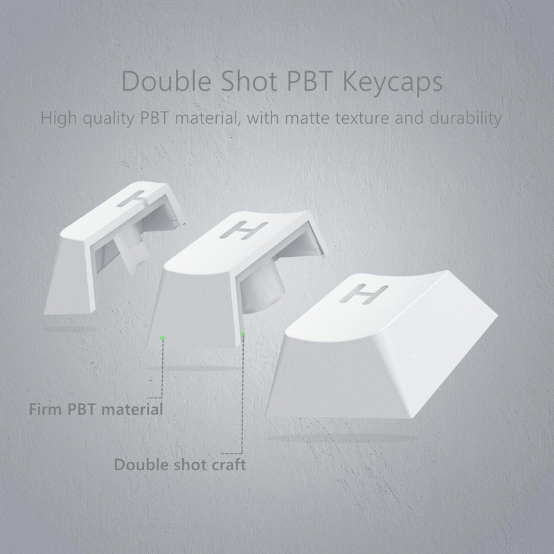 Womier Shine Through Keycaps, PBT Keycaps 60 65 75 100