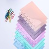 Mogoostry A7 Cash Envelope Binder Pockets 10pcs 5 Color A7