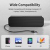 USB Computer Speakers,Pc Speakers for Desktop,Stereo Sound & Rich Bass,with