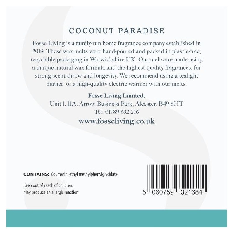 Coconut Paradise Strong Scented Wax Melts 16 Pack - The