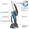 O-CONN Mini Chainsaw Cordless 6 Inch Handheld Chain Saw with