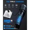 Super Bright Rechargeable LED Flashlights 5000.000High Lumens,Powerful Tactical Flashlight Up