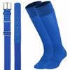 UnFader Youth Adult Baseball Socks and Belts Combo, Adjustable Elastic