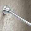 Gatco 827C Modern Minimalist Curved Shower Rod Set, 42"-72", Chrome