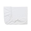 ESSIX Spannbetttuch Baumwoll-Satin Uni weiß, weiß, 160 x 200 cm