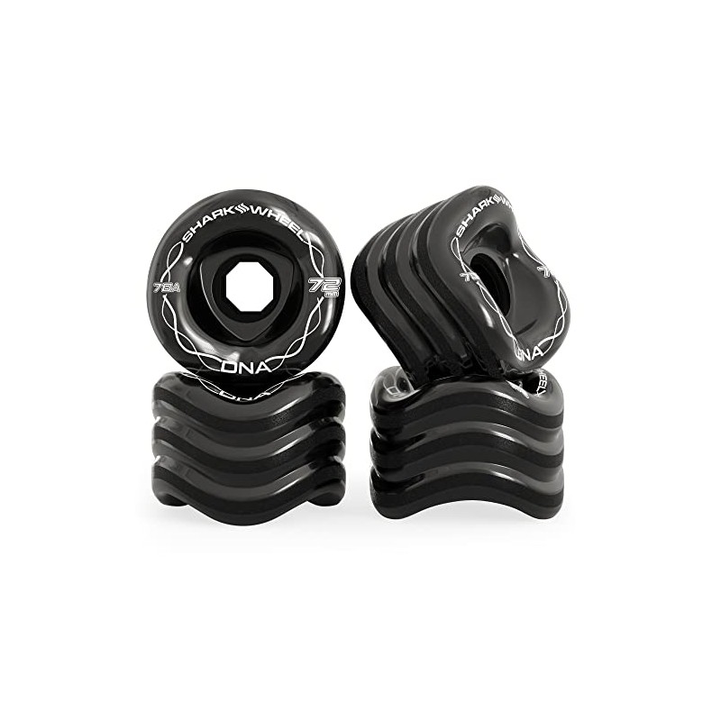 Shark Wheel - Ruedas de Crucero Longboard de 72 mm,