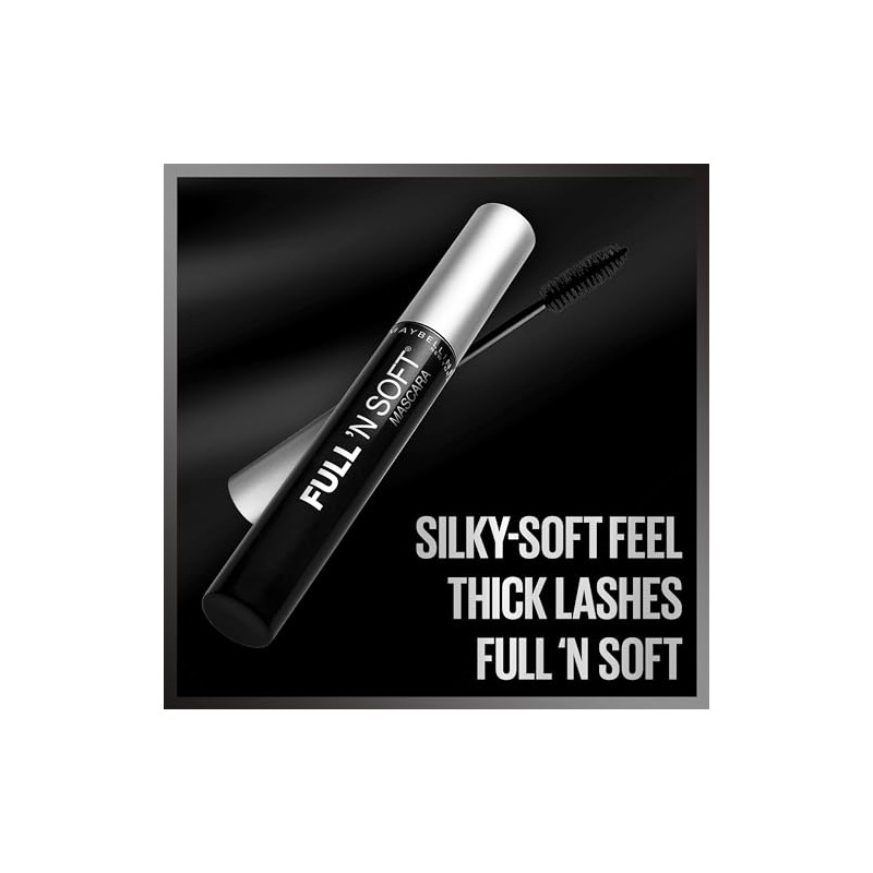 Maybelline New York Full 'N Soft Washable Mascara, Very Black,