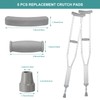 Replacement Crutch Pads 6 Pieces Crutch Accessory Replacement Kit with