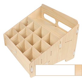 XICHENGSHIDAI Walkie Talkie Holder Universal Radio Case Two Way Radio Holder Universal Multi Grids Walkie Talkies Organizer - Beige