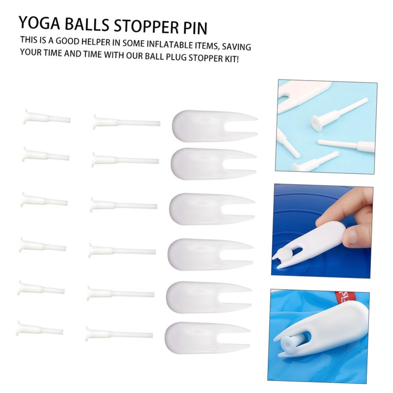 Outanaya 1Set Yoga Balls Replacement with Air Stopper Pins Durable