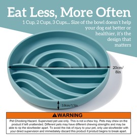 OHMO Slow Feeder Dog Bowls (Sunrise, Celestial) Enrichment Toy Soft Silicone Food Safe Feeding Bowl Non Slip Suction Cup for All Breed Pet, Cat Slow Down Eating Dishes, Boredom and Anxiety Reducer