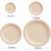 Pack of 100 Super Rigid Paper Plates, 100% Biodegradable and