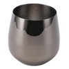 Stainless Steel Wine Glass Stemless Egg Shape 550ml Unbreakable Portable