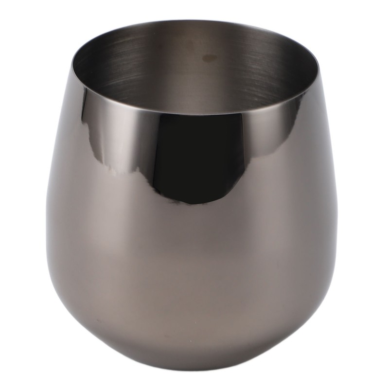 Stainless Steel Wine Glass Stemless Egg Shape 550ml Unbreakable Portable