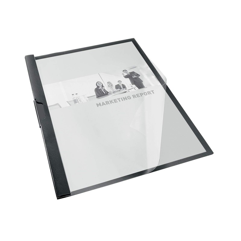 Rexel Choices, 2115647, Clip File, A4, 30 Sheet Capacity, Black