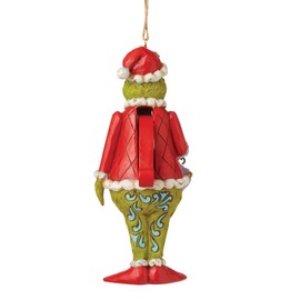 Enesco Grinch by Jim Shore Grinch Nutcracker Hanging Ornament, 5.25in H