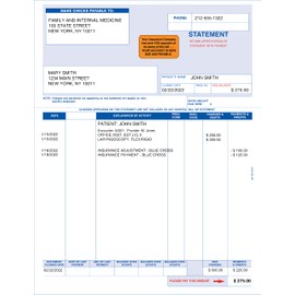 Doctor Stuff - File Folder Chart Labels, MAP4100, Insurance Company, Medical Insurance Patient Responsibility Stickers, Fluorescent Orange/Black, 1-1/2" x 7/8", 250 per Box