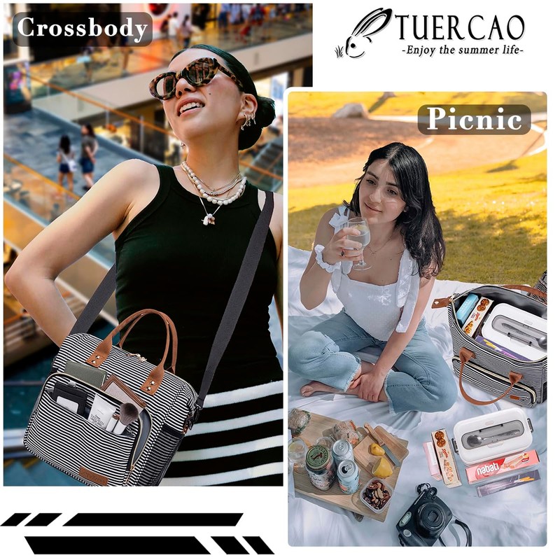TuErCao Lunch Bag Women Insulated Lunch Box for Work Leakproof