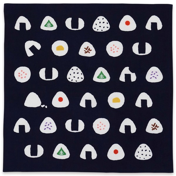 Miyamoto Towel 25165 Miyamoto Handkerchief, Kenema, Chosen-dyed Hankachi, Onigiri, Made
