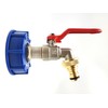 IBC Outlet Tap Ball Outlet Valve 3/4 Inch Long Version