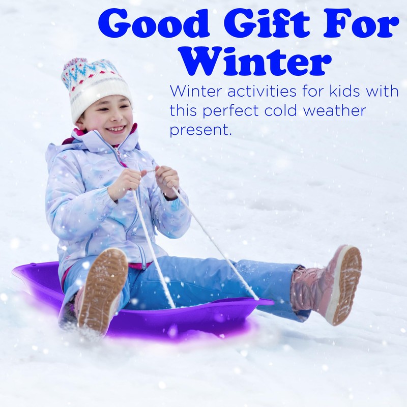 Slippery Racer Downhill Sprinter Flexible Kids Toddler Plastic Cold-Resistant Toboggan