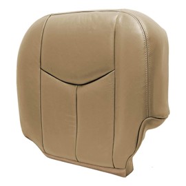 Priprilod #522 Med Tan Driver Side Bottom Replacement Seat Cover Compatible with Chevy Avalanche Silverado GMC Sierra 1500 2500 3500 HD 2003 2004 2005 2006